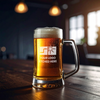 custom branded beer mug