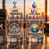 Bulk 14oz Whiskey Glasses, Custom Engraved or UV Printed Company Logo