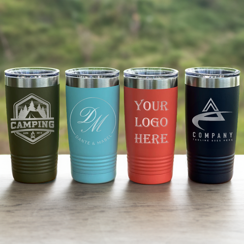 20 oz Customizable Tumblers with Logo