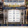 Custom Engraved or UV Printed, 2oz Shooter Glass Bulk Promotional Item