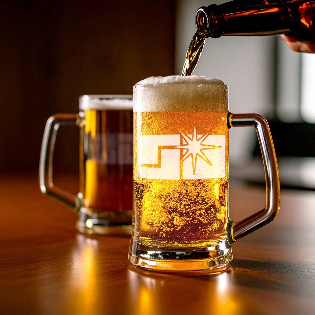 custom branded beer mugs