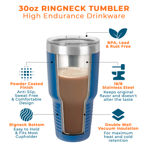 30 oz Custom Engraved Ringneck Tumblers w/ Exclusive Bulk Wholesale Pricing