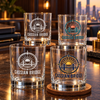 Bulk 14oz Whiskey Glasses, Custom Engraved or UV Printed Company Logo