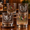 13.75 oz Whiskey Glass Custom Engraved or UV Printed