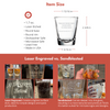 laser engraved vs sandblasted infographic