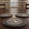 4" Round Slate Coaster Set-6 Piece with Exclusive Bulk Wholesale Pricing