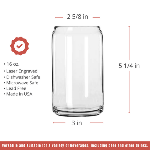 16oz Beer Can Glass w/ Exclusive Bulk Wholesale Pricing