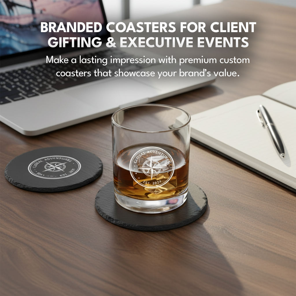 4" Round Slate Coaster Set-6 Piece with Exclusive Bulk Wholesale Pricing