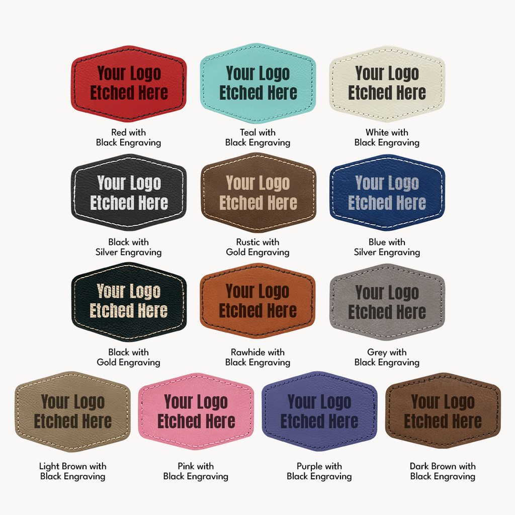 color options for leather patches