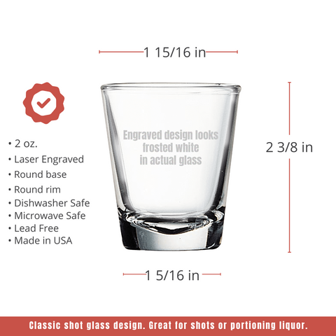 2oz Shot Glass w/ Exclusive Bulk Wholesale Pricing