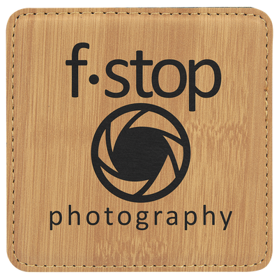 bamboo leatherette coaster