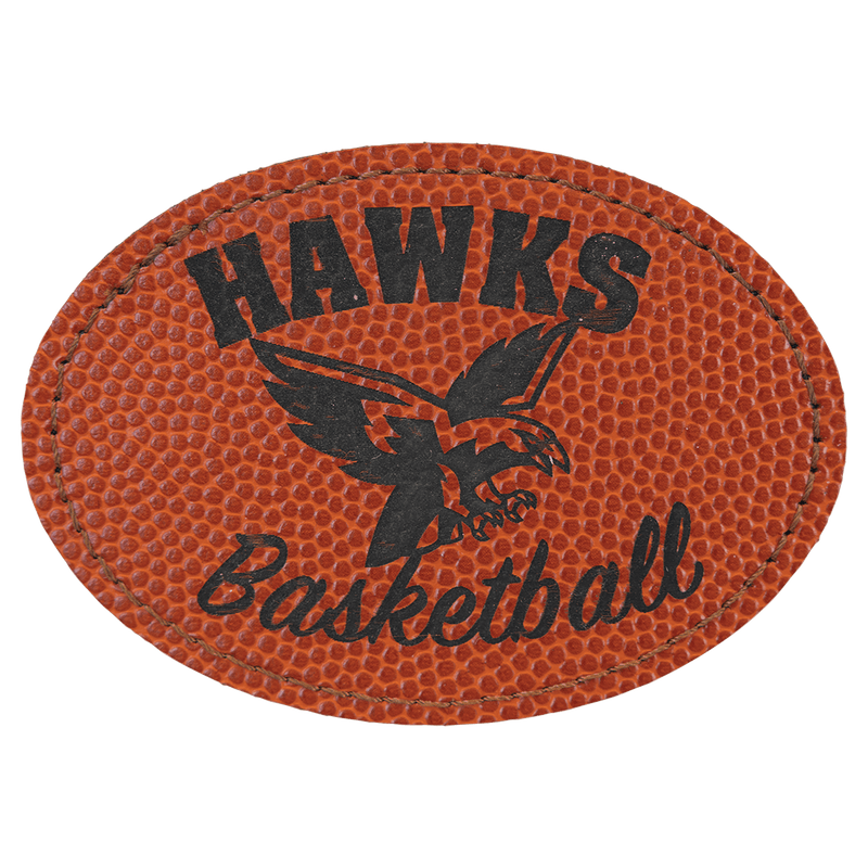 Sports Oval Leather Patches w/ Exclusive Bulk Pricing