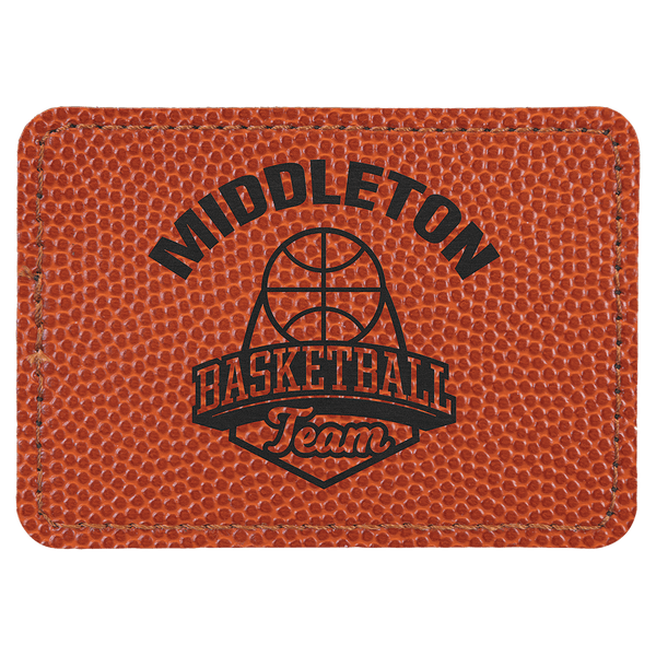 Sports Rectangle Leather Patches w/ Exclusive Bulk Pricing