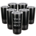 Set of 7 - 20 oz Custom Engraved Ringneck Tumblers