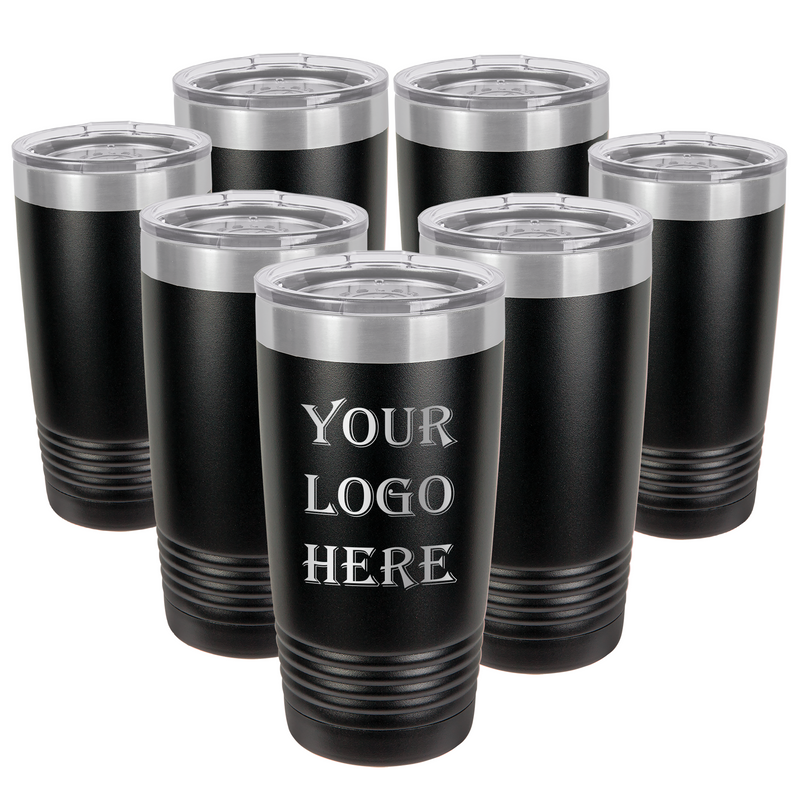 Set of 7 - 20 oz Custom Engraved Ringneck Tumblers