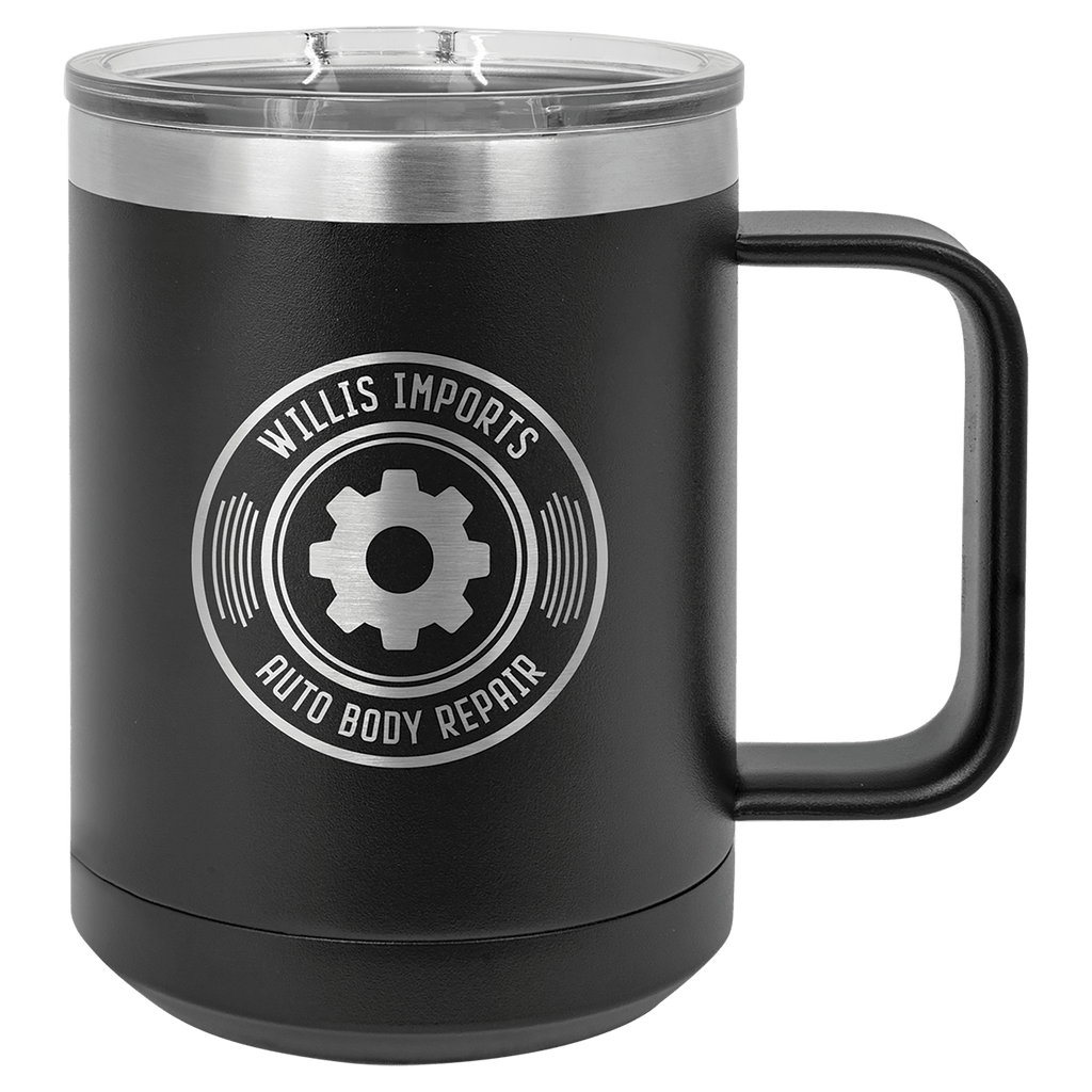black coffee mug tumbler