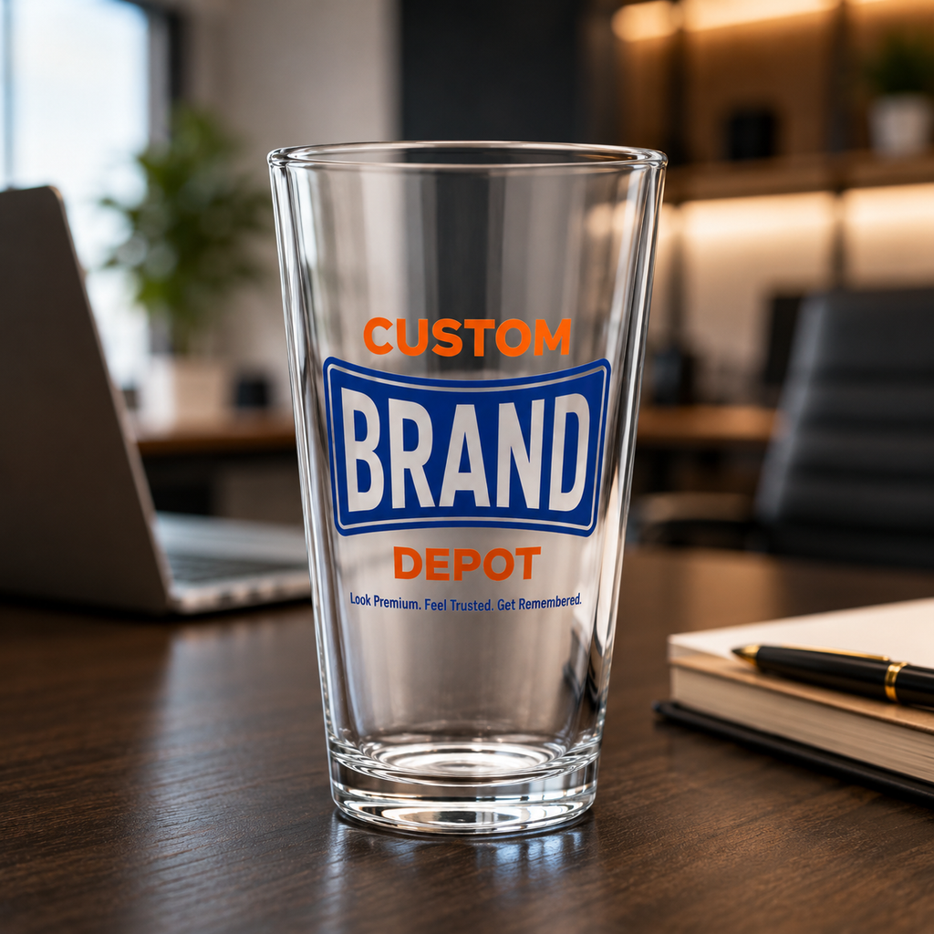Custom Engraved 16oz Beer Glass