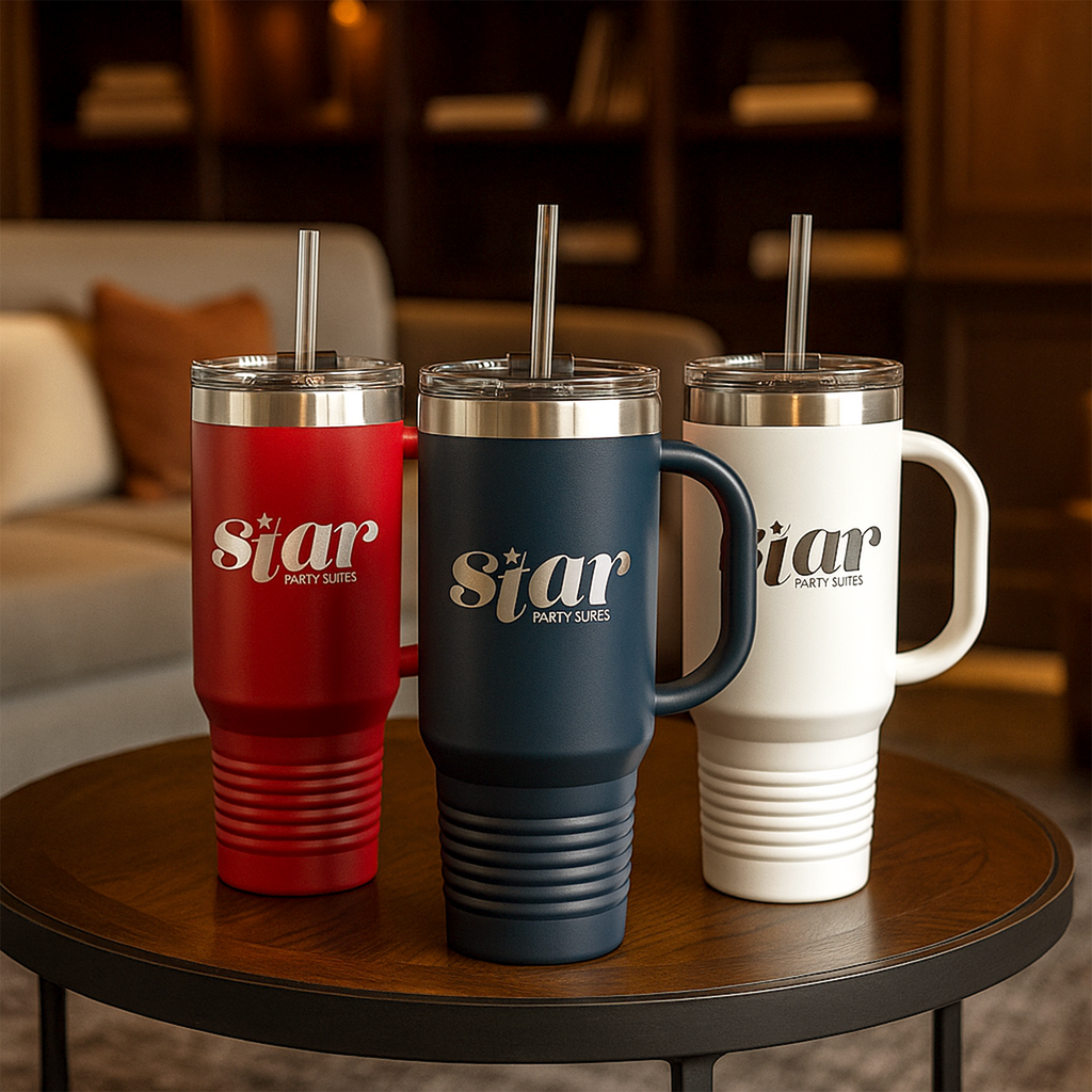 custom engraved tumblers with handles