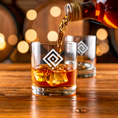 custom branded whiskey glasses