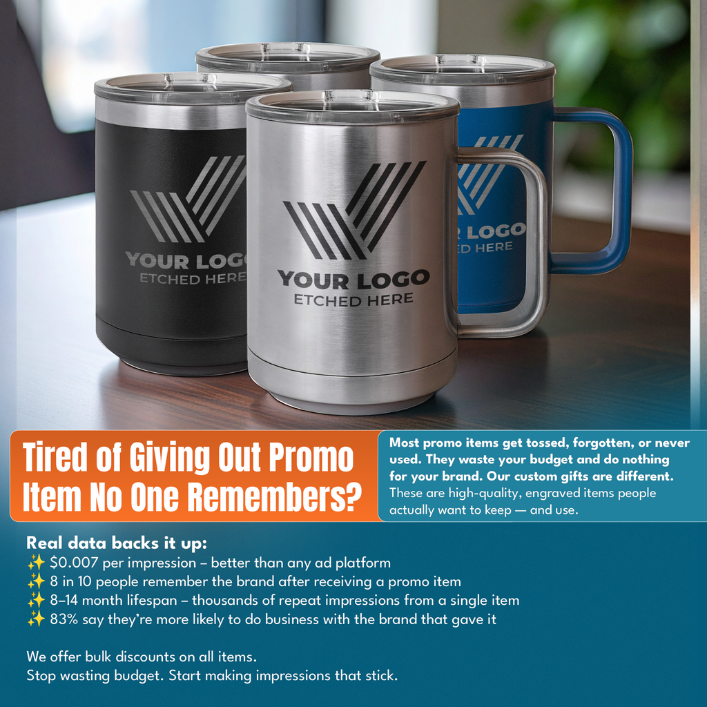 promo image for branded tumblers