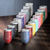 collection of color options for stemless wine tumblers