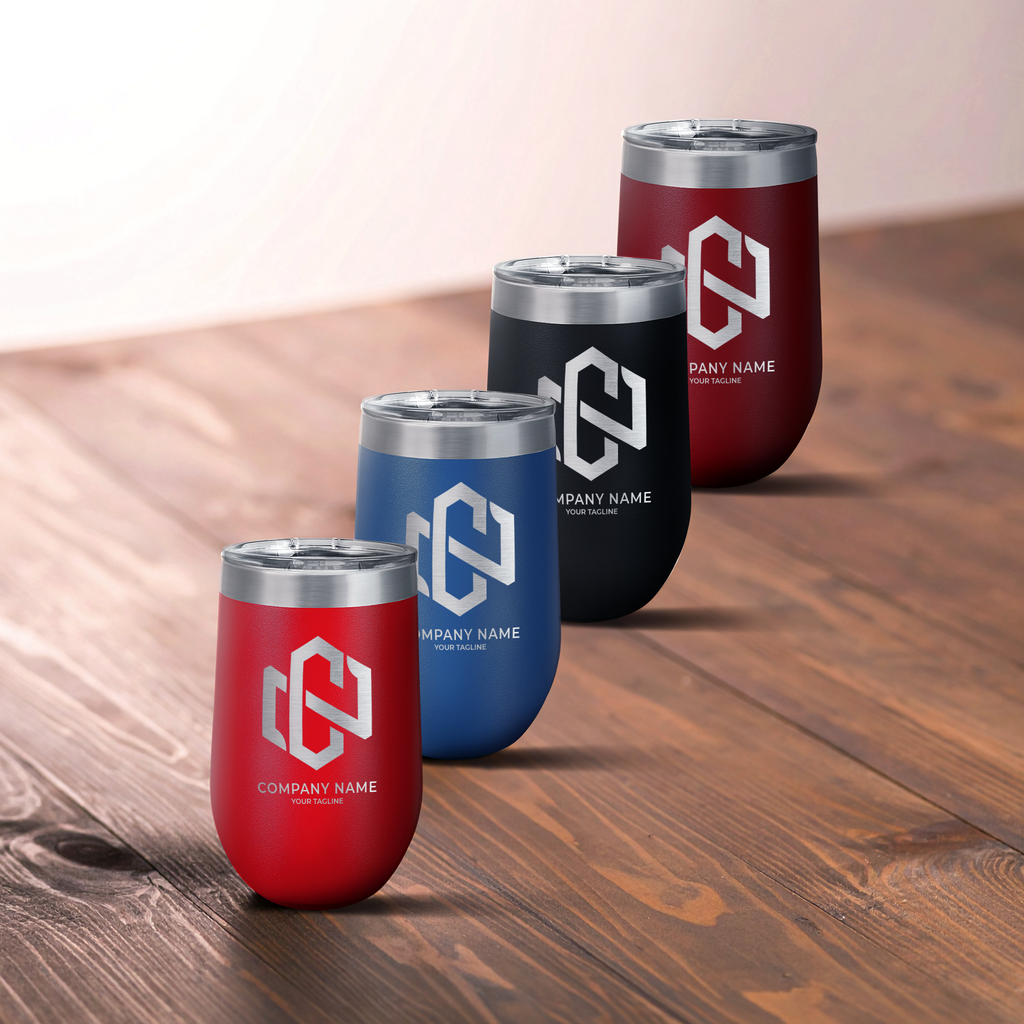 customizable stemless wine tumblers