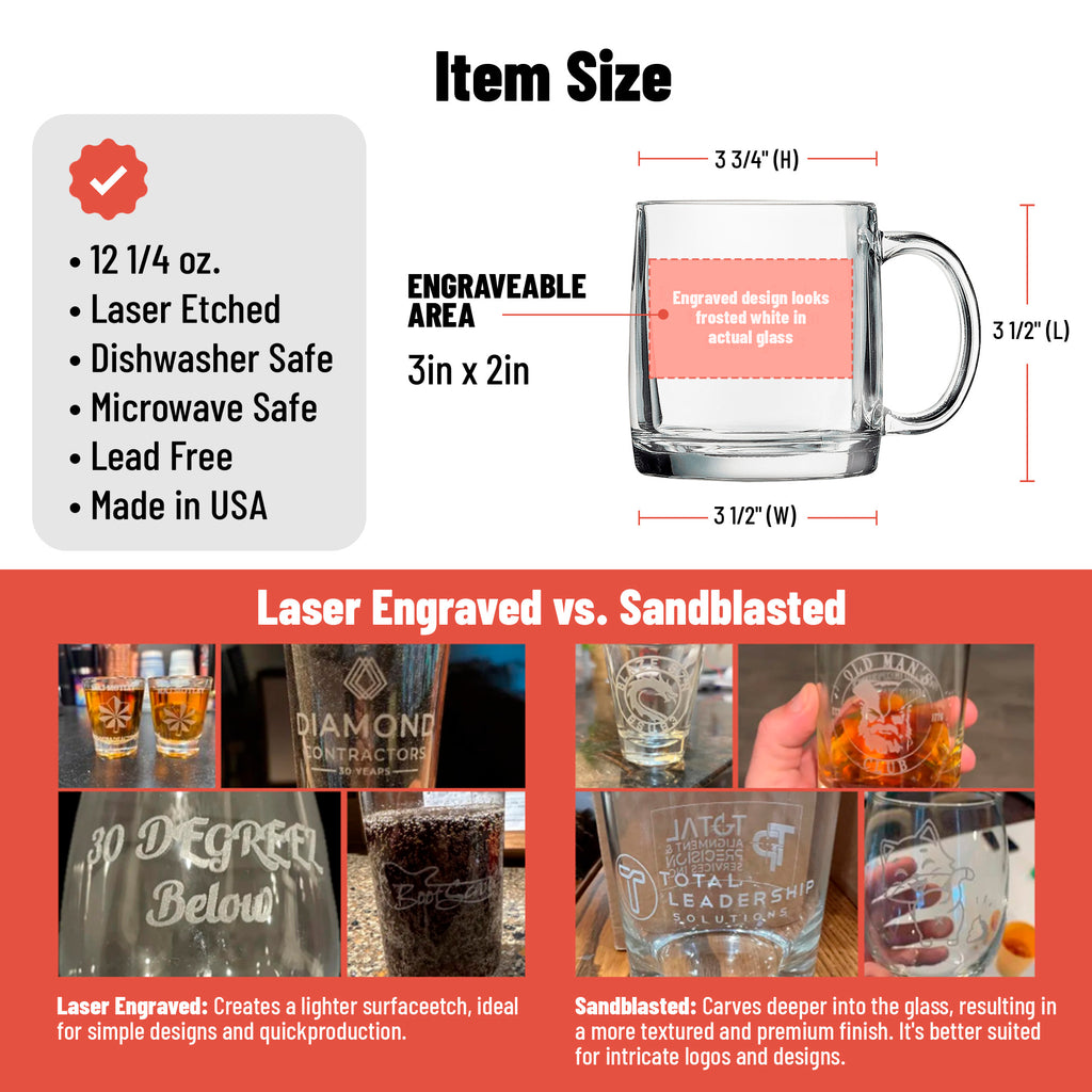 laser engraved vs sandblasted infographic 