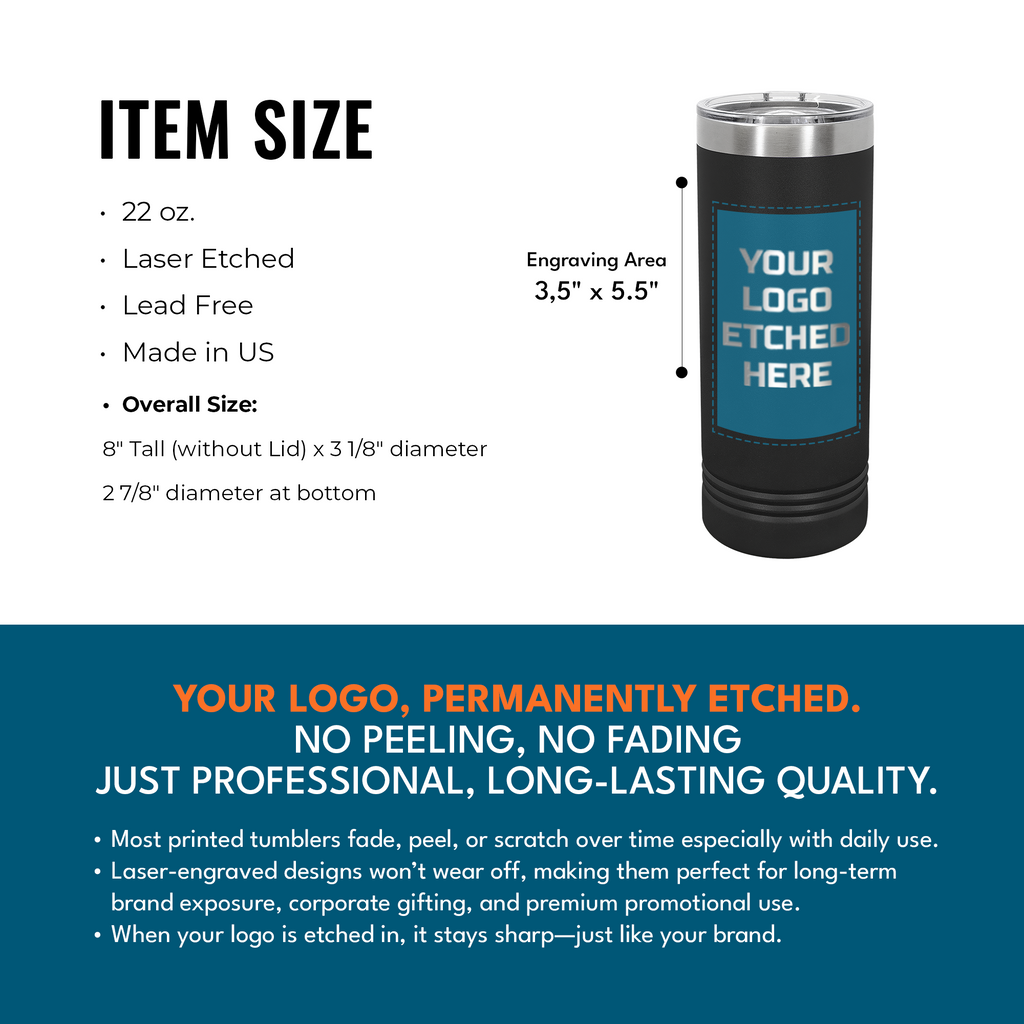 tumbler item size infographic