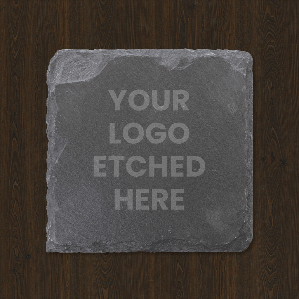 4" x 4" Square Slate Coaster Set-6 Piece with Exclusive Bulk Wholesale Pricing