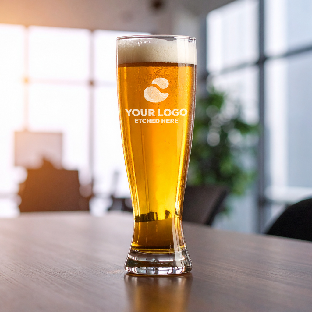 Personalized Engraved Pilsner Beer Glass - Custom Design To Your Specifications