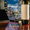 custom branded wine glass