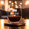 custom branded stemless wineglass