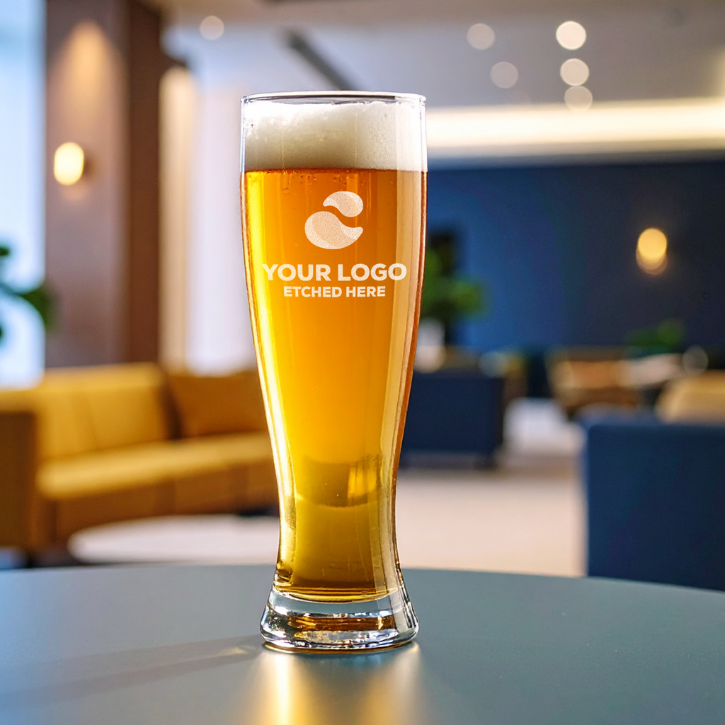 custom branded beer glass