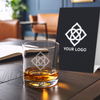 engraved whiskey glass