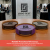 4" Round Leatherette 6-Coaster Set with Exclusive Bulk Wholesale Pricing
