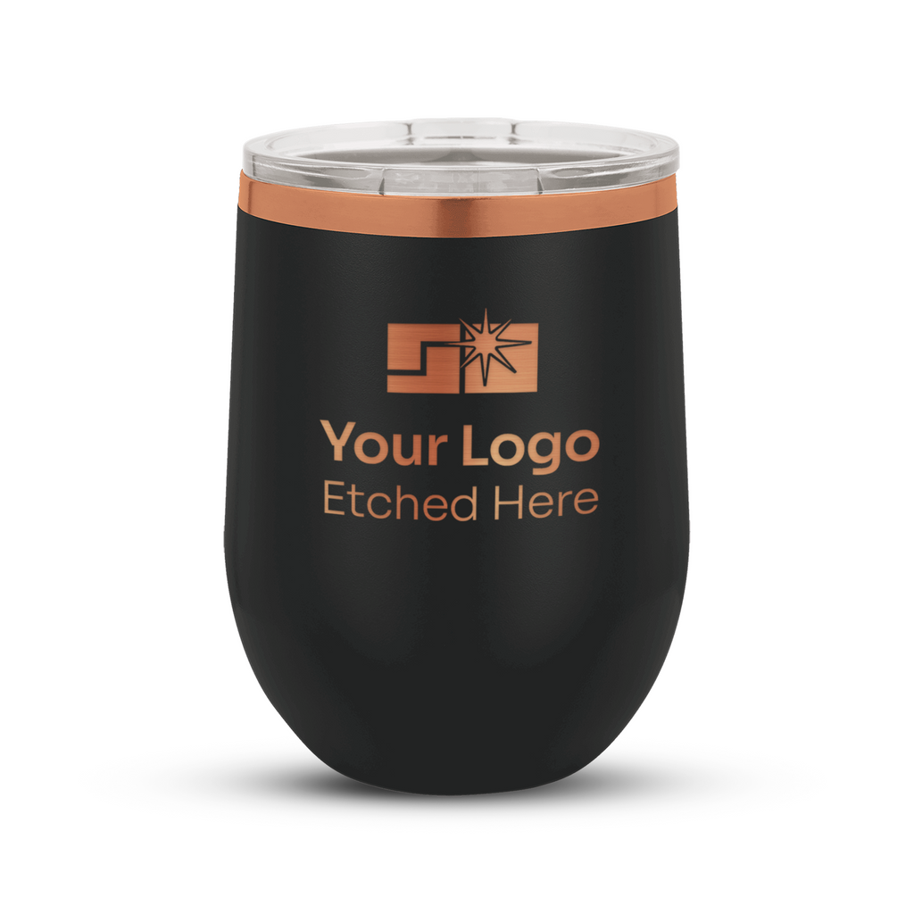 custom branded stemless wine tumbler