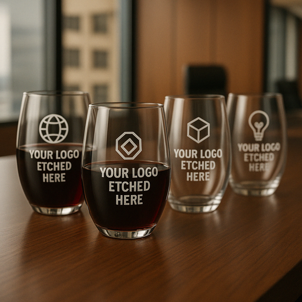 custom engraved stemless wine glasses