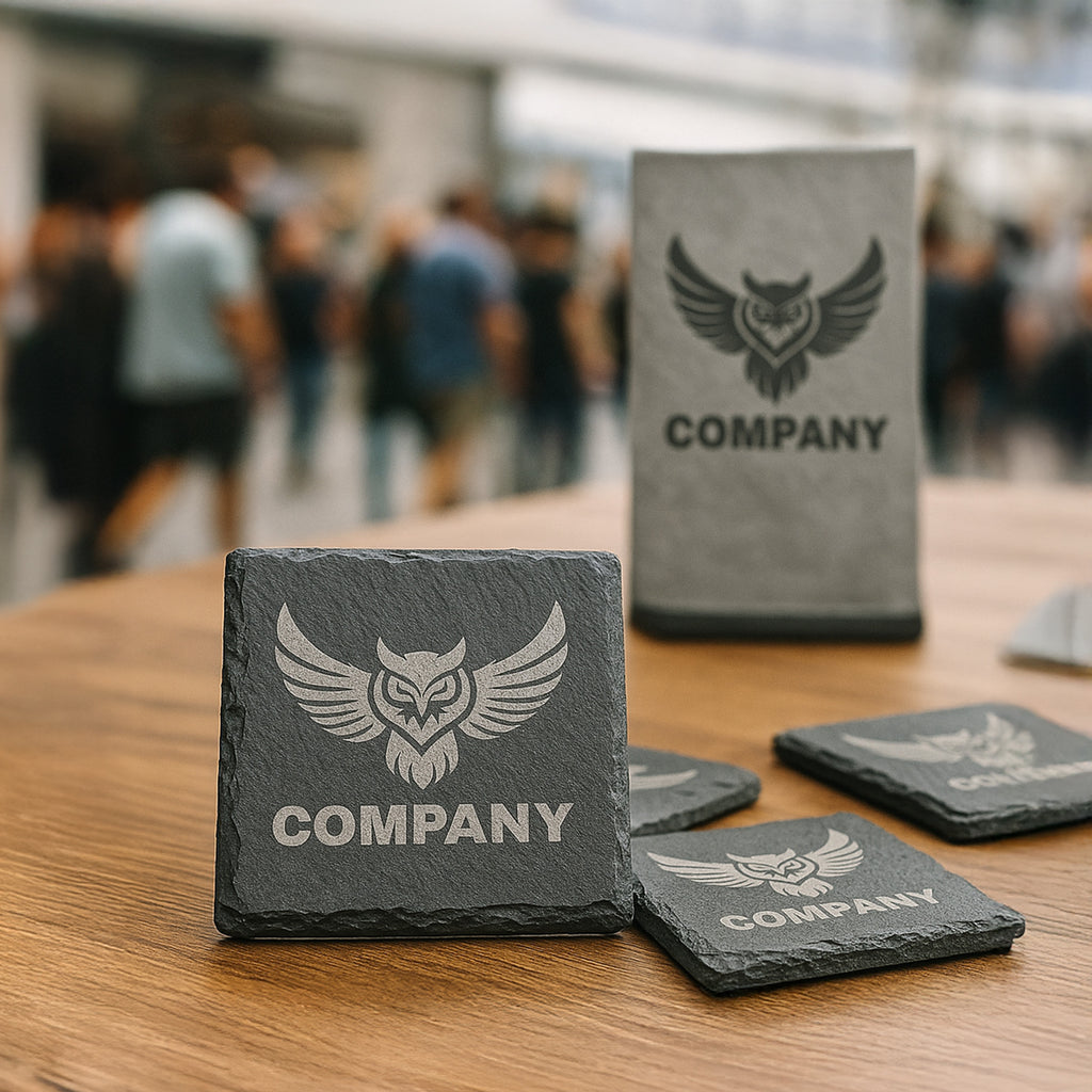 4" x 4" Square Slate Coaster with Exclusive Bulk Wholesale Pricing