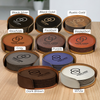 4" Round Leatherette 6-Coaster Set with Exclusive Bulk Wholesale Pricing