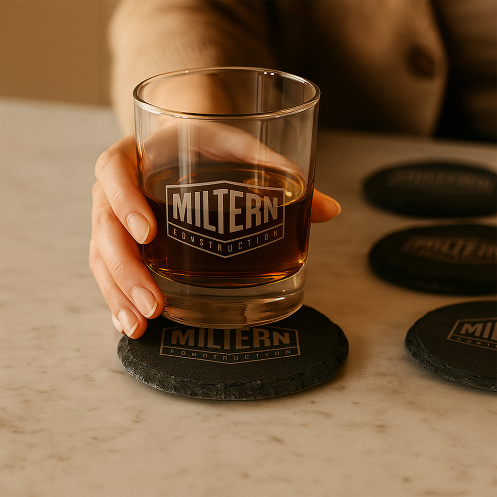 4" Round Slate Coaster Set-6 Piece with Exclusive Bulk Wholesale Pricing