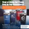 promotional photo of custom tumblers