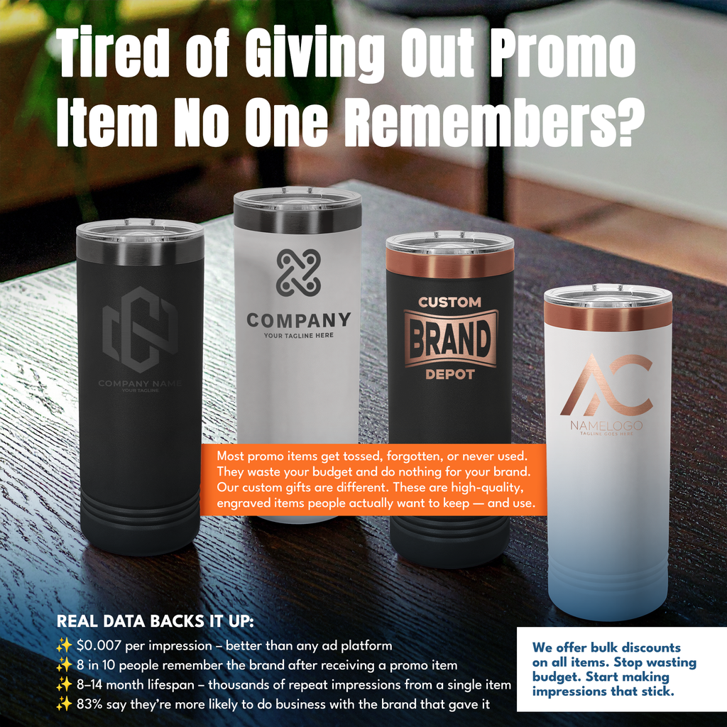 22oz ION Plated Skinny Tumbler w/ Exclusive Bulk Wholesale Pricing