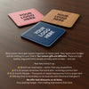 4" x 4" Square Leatherette Coaster with Exclusive Bulk Wholesale Pricing
