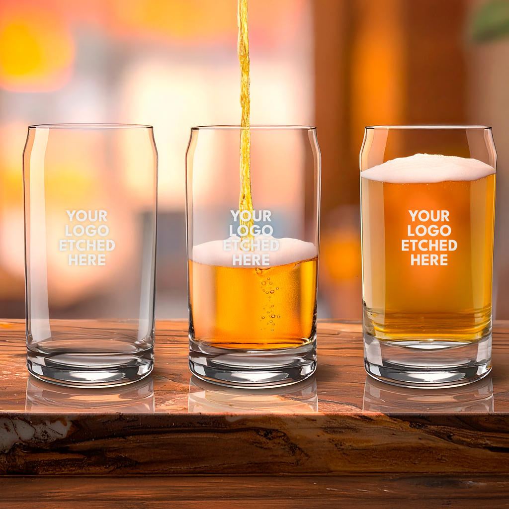 custom branded glass cups