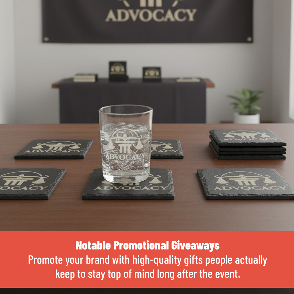 4" x 4" Square Slate Coaster with Exclusive Bulk Wholesale Pricing