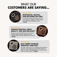 4" x 4" Square Laserable Leatherette Bottle Opener Coaster with Exclusive Bulk Wholesale Pricing