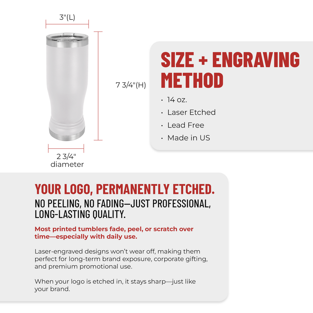 size and engraving method infographic