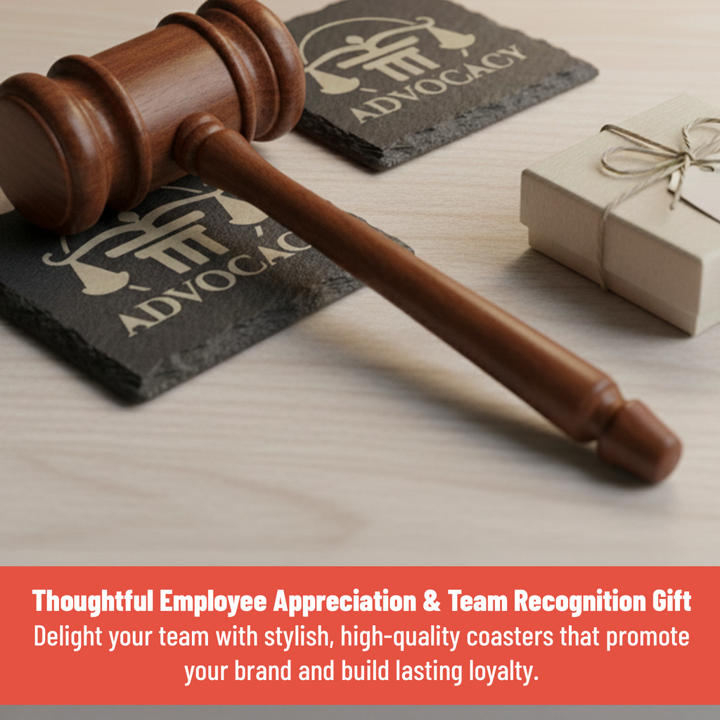 4" x 4" Square Slate Coaster with Exclusive Bulk Wholesale Pricing