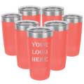 Set of 7 - 20 oz Custom Engraved Ringneck Tumblers