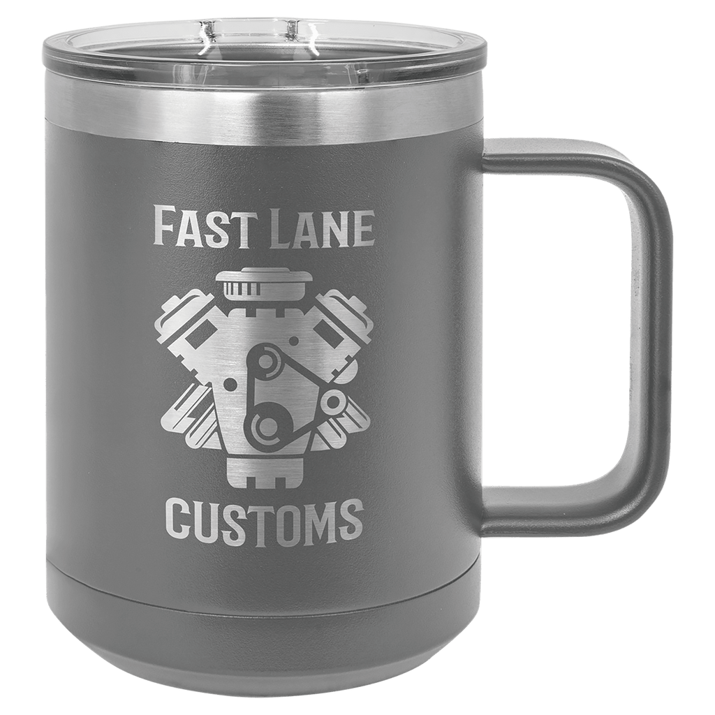 dark gray coffee mug tumbler